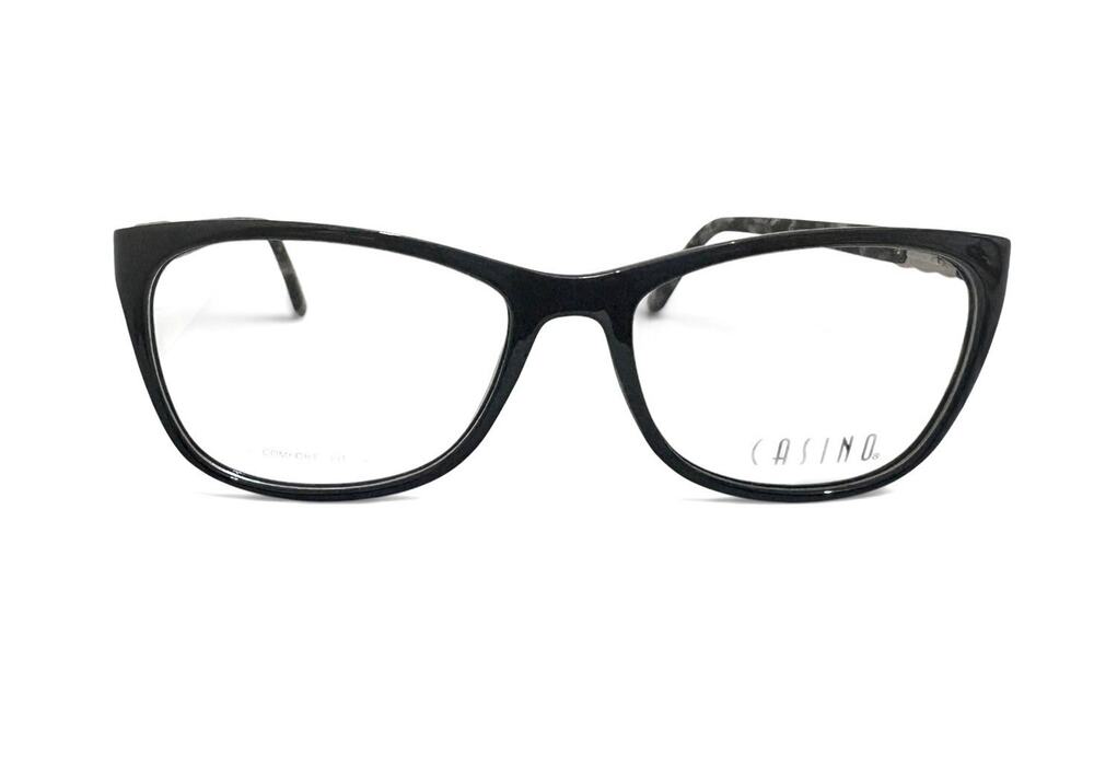 CASINO BY I-DEALOPTICS CAROL BLACK AUTHENTIC EYEGLASSES FRAMES 56-17-145